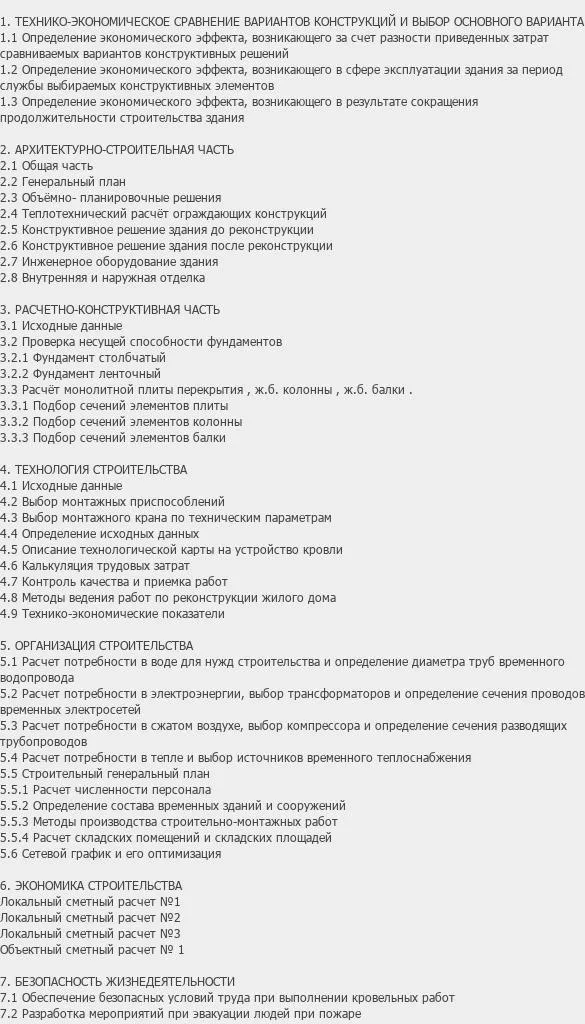 Содержание: Проект №1-321 "Реконструкция здания гостиницы г. Краснодар"