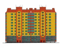 Проект №2-32 «Десятиэтажный  дом в г. Новосибирск»