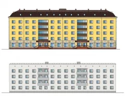 Проект №2-55 "Реконструкция здания общежития в г. Астрахань"